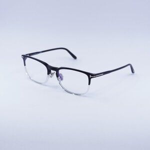 Tom Ford FT5699-B 005 Eyeglasses Black with Crystal 53mm Square Frame